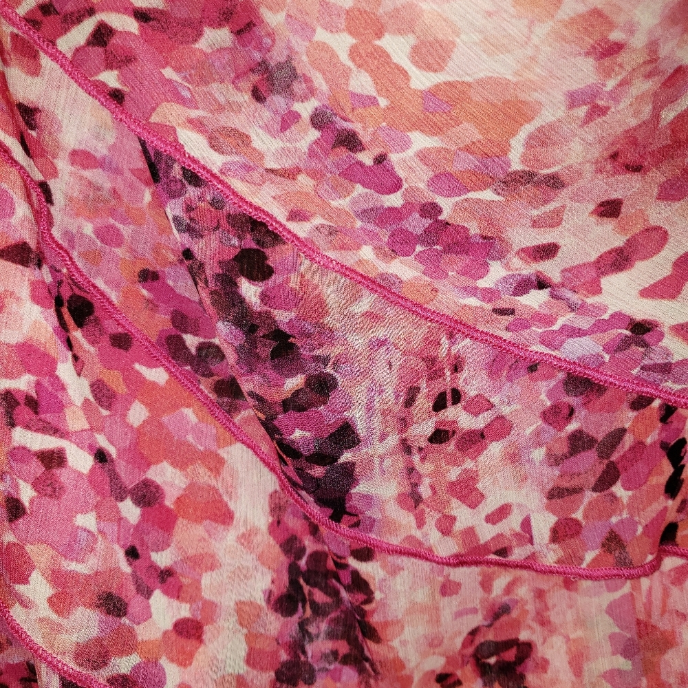 Plus size Pink tiered tank top